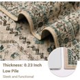 thumbnail image 2 of Washable Runner Rug 2x6 Soft Vintage Hallway Rug Runner Long Entryway Rugs Boho Farmhouse Low Pile Non-Slip Runners Laundry Room Beige and Blue, 2 of 5