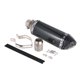 thumbnail image 1 of Silenciador de escape hexagonal en color fibra de carbono para motos y ATV, ajuste universal 38-51mm con accesorios incluidos, 1 of 6