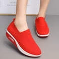 thumbnail image 7 of Domzle Women Orthopedic Sneakers Walking Shoes,Mesh Breathable Arch Support Slip-on Light Air Cushion Orthopedic Sneakers Shoes Red, 7 of 7