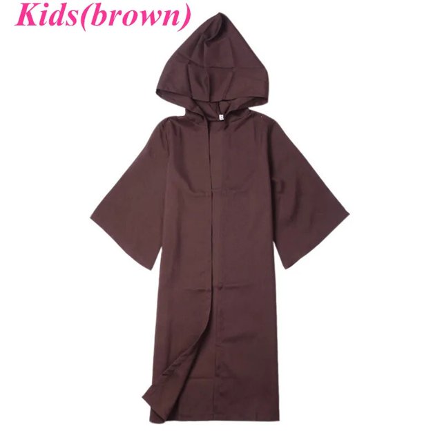 Capa de caballero Jedi/Sith para adultos y niños, capa con capucha, disfraz de Halloween, solo capa, Unisex
