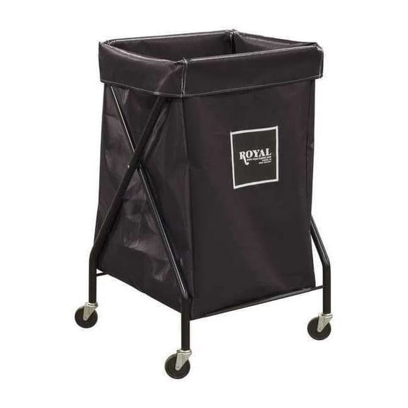 Royal Basket Trucks X-Frame Cart,6.7 cu. ft.,Black,Vinyl G06-KKX-XFA-3ONN