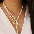 thumbnail image 3 of follureLadies Personnalité Baroque Géométrique Métal Rétro Collier de Perles, 3 of 5