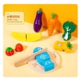 thumbnail image 1 of Children Wooden Kitchen Simulation Play House Toy Puzzle Magnetic Vegetables Fruit Cecilia Colorful Mini Toy Model Birthday Gift, 1 of 7