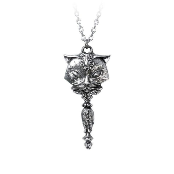 Alchemy Gothic Sacred Cat Vanitas Pendant
