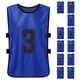 thumbnail image 4 of 12 PCS Adults Soccer Pinnies Quick Drying Football Team Jerseys Youth Sports Scrimmage Soccer Team Training Numbered Bibs Practice Sports Vest, 4 of 5
