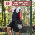 thumbnail image 4 of LOLIPPYY Rugby Sports Bag Single Ball Bag Mesh Cloth 1Pack Rectangular Body for Fan Gear, 4 of 6