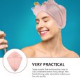 thumbnail image 5 of Toalla de secado para el cabello para adultos de coral de coral para el pelo que se secan el diseño de la corona del diseño del cabello Sombrero de secado, 5 of 5