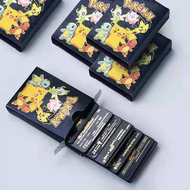 27-54 unids/set de cartas Pokemon de Metal dorado Vmax GX Energy Card Charizard Pikachu Rare Collection Battle Trainer Card Kid Toy Gift Fivean unisex