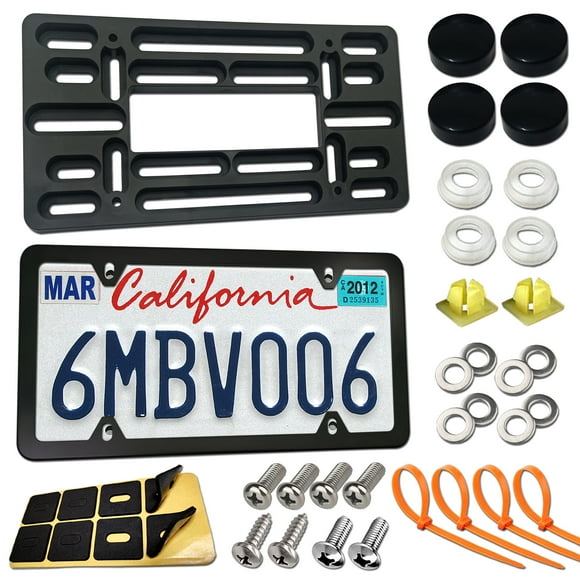 No Drill Holes License Plate