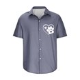 thumbnail image 3 of Camiseta Casual con Botón de Solapa de Color Sólido de Manga Corta para Hombres, Camiseta Ligera para Fiesta, Trabajo, Viajes Y Primavera Verano, 3 of 5