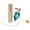 B, variant on Wooden Woodpecker Doorbell Hand Pull Mechanical Knock Bell Wall Mounted Hanging Door Chime with Cord for Entry Door