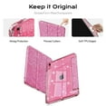 thumbnail image 5 of Aoub Case for iPad (A16) 11th Generation 11 inch 2025, iPad 10th Generation 10.9 Inch 2022 with Pencil Holder, Starlight Cover with Clear Hard Back Shell, Auto Wake/Sleep, Pink, 5 of 9