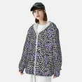 thumbnail image 3 of Gaeub Purple Butterflies Men's and Women's UPF 50+ Long-Sleeved Sun Protection Clothing, Fishing Shirt Long Sleeve Zip-XX-Large, 3 of 7