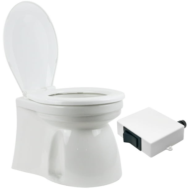 TMC Electric Marine Toilet, RV Toilet, Boat Toilet, Medium Design Bowl
