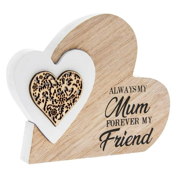 Mother's Day Gifts, Wooden Happy Mother's Day, Always My Mum Forever My Friend Wood Sign, Mother's Day Farmhouse Table Decor, Table Sign Home Decor