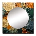 thumbnail image 2 of Designart "Earthy Euphony Hardedge Art wall decor VI" Abstract Multi-Color Large Square Mirror - Square Bedroom Mirror Printed Wall Decor - Transitional Square Printed Wall Mirror Art, 2 of 5