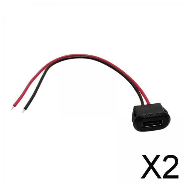 Adaptador USB Tipo C Hembra - Conector Resistente Al Agua para Tarjetas , 2 piezas