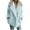 Light Blue, variant on XFLWAM Womens Winter Fleece Teddy Bear Sherpa Jacket Lapel Button Down Coats with Pockets Outerwear
