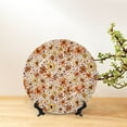 thumbnail image 6 of Cauagu Wildflowers Vintage Print Bone China Decorative Plate, Wall Mount Plate Holiday Decor Decorative Ceramic Plates with Stand Elegant Household Plates Decorative-8in, 6 of 6