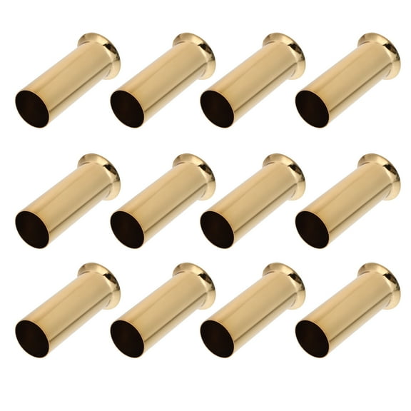 12 Pcs Crystal Chandelier Parts Base Cover Bulb Kit Flush Golden