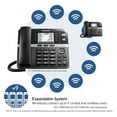 thumbnail image 5 of Panasonic DECT 6.0 Office Phone Extension with Corded Handset for KX-TGW420B 4-Line Office Phone Base Station, Black, KX-TGWA40B, 5 of 6
