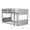 Antique White, variant on Bellemave Low Twin Over Twin Bunk Bed for Kids/Junior, Solid Wood Floor Bunk Bed Frame with Guardrails and & Ladder, Toddler Bunk Beds with Headboard & Footboard, No Box Spring Needed (Antique Oak)