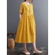 thumbnail image 5 of Vestido suelto de mujer con bolsillos Manga corta Vestido informal de vacaciones MABOTO Vestido, 5 of 7