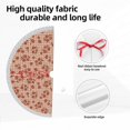 thumbnail image 7 of Christmas Tree Skirt, fall flower plaid Christmas Tree Decorations Indoor, Tree Skirts Mat With Tassel Trim for Halloween New Year Holiday Christmas Party Decor 30 Inches, 7 of 7
