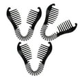 thumbnail image 1 of 3Pcs Bendable Hair Comb Ponytail Hair Styling Tool, 1 of 8