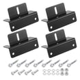 thumbnail image 1 of Juego de 4 soportes en Z para panel solar Uxcell, soportes de montaje de panel solar de aluminio, kit ligero para RV, techo, negro, 1 of 1