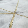 thumbnail image 4 of Paco Home Area Rug Elegant Marble Pattern Checkered in Gold Cream - 2'8" x 4'11" (3'x5'), 4 of 5