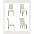 thumbnail image 2 of Juego de 2 Sillas de Comedor con Respaldo Curvo Ergonómico, Sillas de Cocina Modernas Tapizadas con Estructura de Madera, 2 of 8