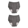 thumbnail image 1 of heritaly Comfortable and Durable Reusable Mens Incontinent Underwear Washable Briefs Pant 100CC Dark Grey LLL 2Set, 1 of 5