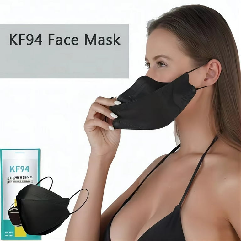 10PCS Disposable Face Masks Blue, KF94 Face Mask Korea Made