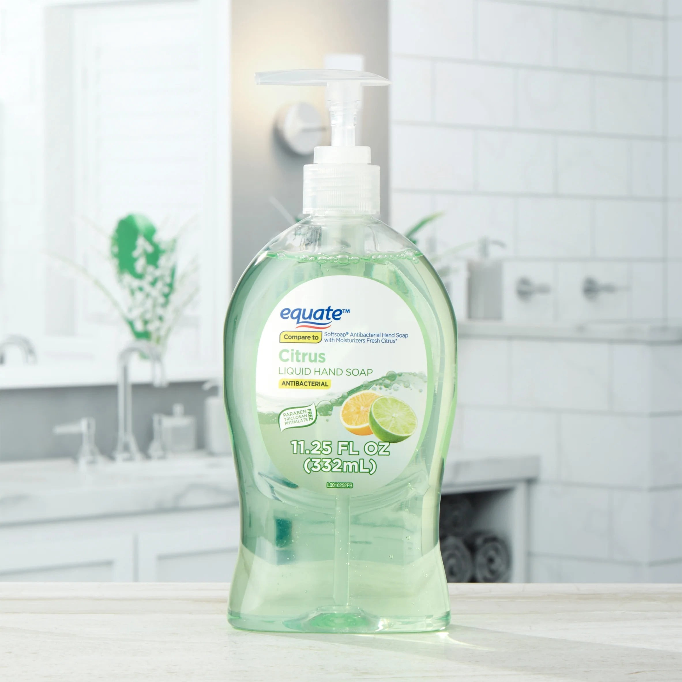 (3 pack) Equate Citrus Antibacterial Liquid Hand Soap, 11.25 fl oz