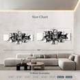 thumbnail image 4 of Elephant Stock Alchemy Wall Art - Horizontal Multi Panel Canvas - Living Room Wall Decor - Abstract Multi Panel - Black And White Decor By Ben Heine - 80" x 36", 4 of 8