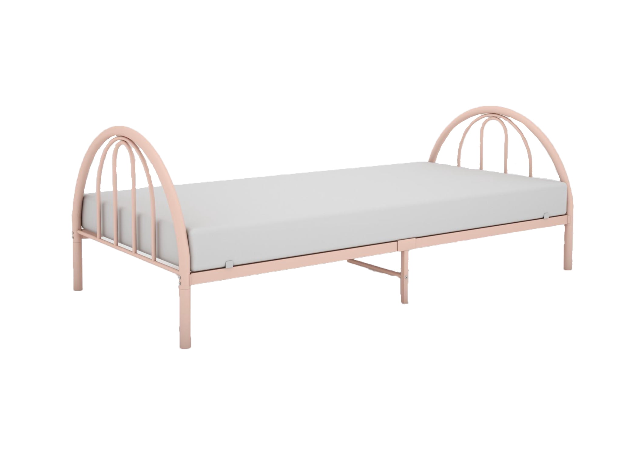 BK Furniture Brooklyn Classic Metal Bed, Twin, Clay