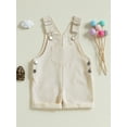 thumbnail image 4 of Toddler Baby Boys Girls Suspender Jumpsuit 3 6 12 18 24 Months 2T 3T Stripe Print Sleeveless Overall Shorts for Boys and Girls, 4 of 9