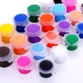 thumbnail image 3 of 40 Strips 240 Pots Empty Paint Pots Strips Mini Clear Storage Containers and 40 Pcs Paint Brushes Painting Arts Crafts, 3 of 5