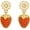 Strawberry, variant on Gold Cherry Earrings Stud for Women 925 Sterling Silver Red Cherry Earrings Cherry Earrings Gold Plated Cherry Jewelry Gifts for Women Lady