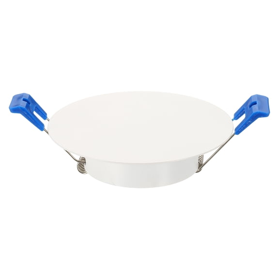 Uxcell 100mm/3.9" Round Ceiling Cover Plate, Downlight Hole Speaker Wall Hole Spring-Lock Decorative Steel Trim Cap Access Panel for 2.8-3.1" Ceiling or Drywall Openings, Matte White