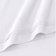 Superior Egyptian Cotton Deep Pocket 1000 TC Sheet Set, Olympic Queen, White