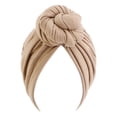 thumbnail image 1 of Jumpingount Turbante de 2 capas con nudo Hijab, cubierta en , gorro ancho elástico, diademas a la moda, gorros, gorro para pérdida, accesorios Type8 NO8, 1 of 6