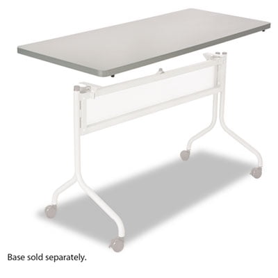 Safco Impromptu Series Mobile Training Table Top, Rectangular, 48w x 24d, Gray