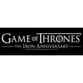 thumbnail image 2 of Men's Game of Thrones Iron Anniversary Small White Logo  Graphic Tee Black Large, 2 of 5