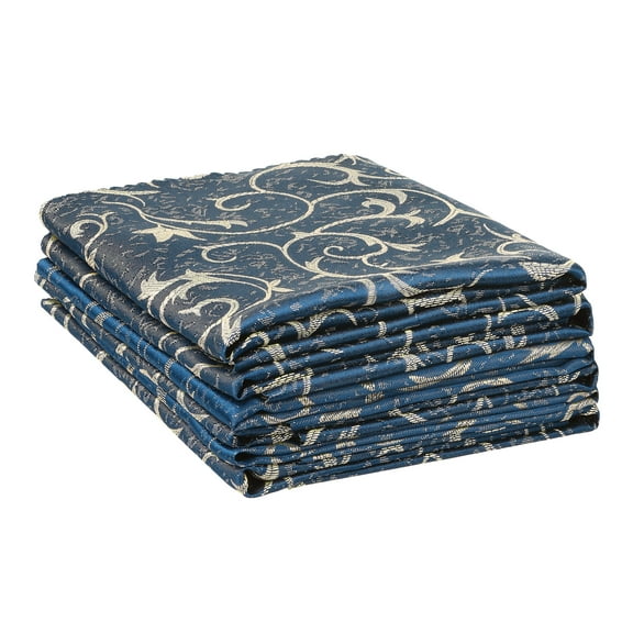 REGALWOVEN 6 Pack Cocktail Napkins Satin Cloth Napkins for Dinner, Parties, Restaurant Blue 19"x19"