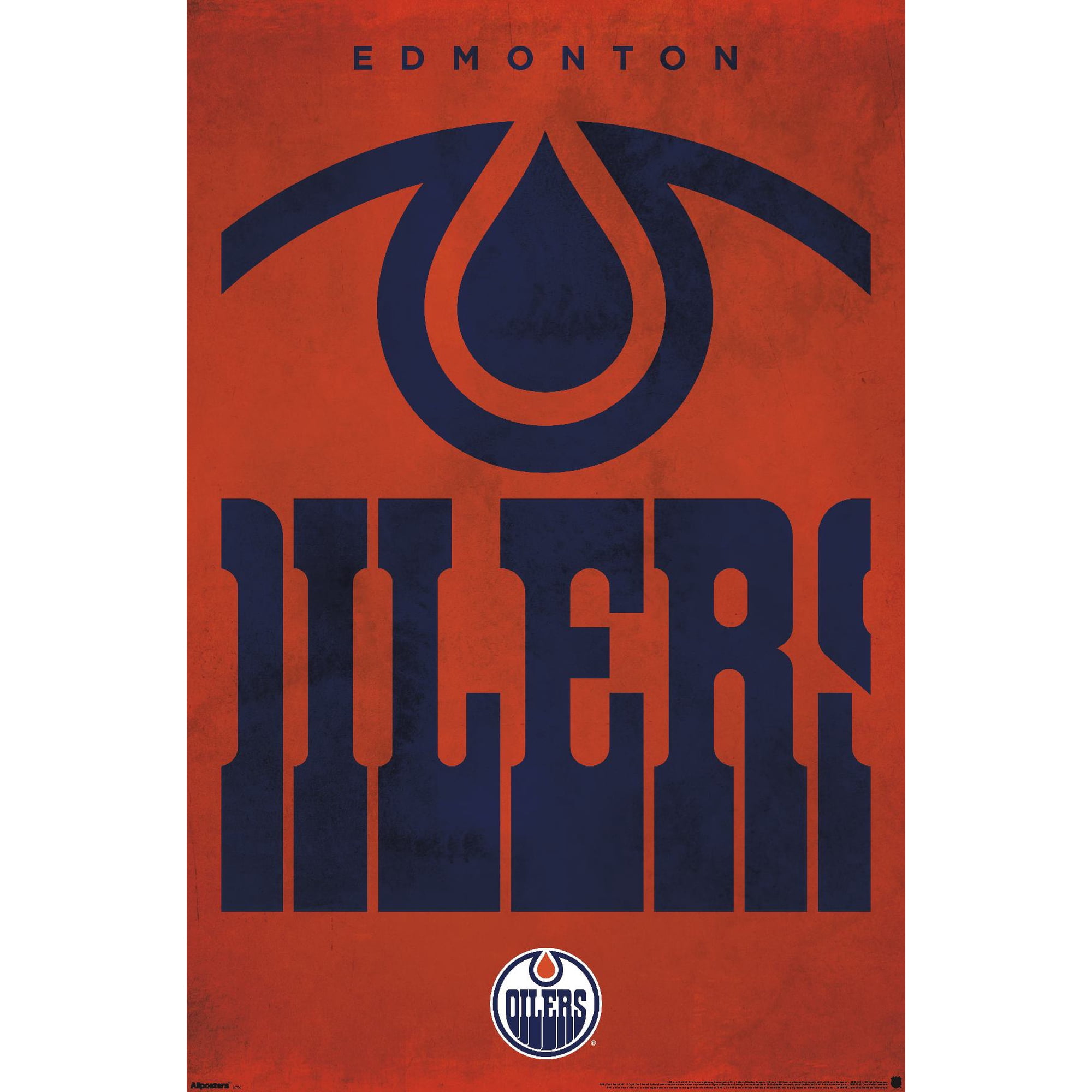 NHL Edmonton Oilers - Logo 25 Wall Poster, 14.725" x 22.375"