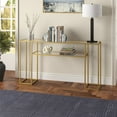 thumbnail image 2 of Evelyn&Zoe Marilyn 55" Wide Rectangular Console Table, Blackened Bronze, 2 of 8