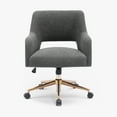 thumbnail image 6 of WestinTrends Swivel Vanity Office Chair with Wheels (Set of 2), Gray, 6 of 12