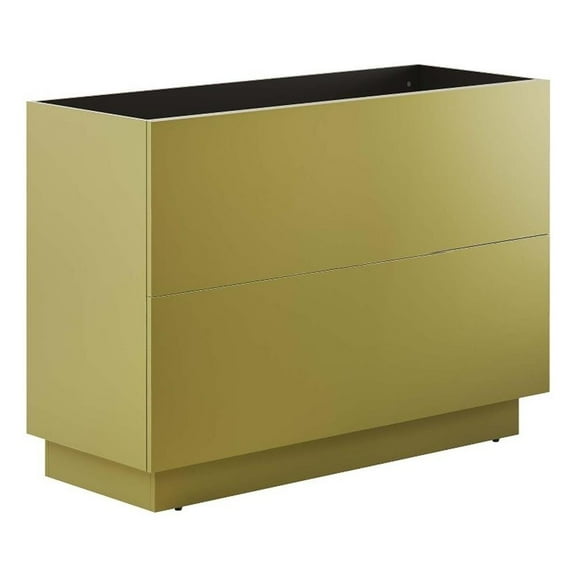 Modway Quantum 48" Bathroom Vanity Cabinet (Sink Basin Not Included) in Gold